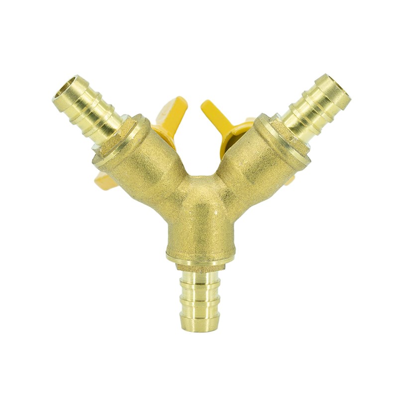Refuuch 3 Way Shut Off Valve, 3/8" Hose Barb 2