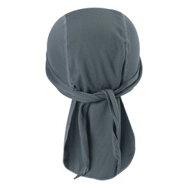 TOPLOR Sweat Wicking Beanie Cap Hat Skull Cap Pirate Hat Bandana Head Wrap for Men and Women Gray