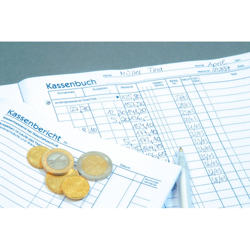 Avery Zweckform© 1756 cashbook, A4, compatible with control rails 300,