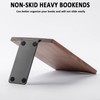 Muso Wood Handmade Walnut Book Ends, Non-Skid Bookends for Shelves,
