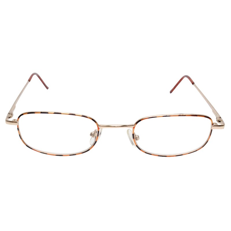 Calabria D-1 Metal Reading Glasses in Tortoise +2.25