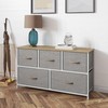 Flash Furniture Harris 5 Drawer Vertical Storage Dresser, Engineered Wood