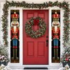 Nutcracker Outdoor Christmas Decorations Banner, for Xmas Party Door Decor