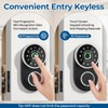 FITNATE Smart Fingerprint Door Knob with Keypad, App Control, 4-in-1