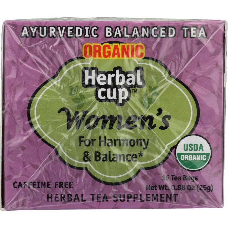 Herbal Cup Ayurveda Women's Tea, Organic Harmony & Balance, No