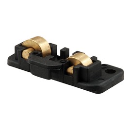 Prime-Line G 3132 Sliding Window Tandem Roller Assembly, 3/8 In. Brass Rollers (2 Pack)