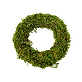 Wreath Moss 10 cm (Pack of 8), Natural Product, 12 x 12 x 2.5 cm