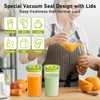 SNUGTOPIA 26 OZ Vacuum Sealer Juicing Cups Clear Reusable Drinking