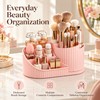 360° Rotating Makeup Organizer for Vanity – Multi-Compartment Cosmetic Storage
