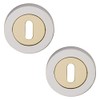 Excel Hardware Orbit Designer Keyhole Escutcheon Set - Polished Brass
