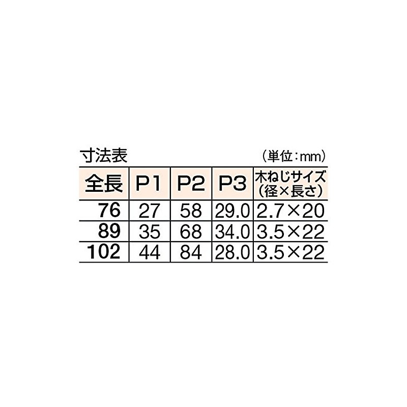 TRUSCO(トラスコ) ステンレス製中厚蝶番 ナイロンリング入 全長102mm (4個入) ST-999NR-102HL