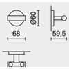 ZACK | ZACK 40063 SCALA Double Towel Hook