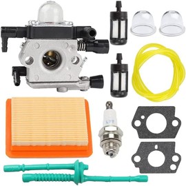 HPENP Carburetor for Stihl MM55 MM55C Tiller 4601-120-0600 Replace Zama C1Q-S202A Carb with Air Filter Fuel Line Tune Up Kit