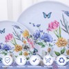 Lechoo 12 Piece Melamine Dinnerware Sets - Plates And Bowls