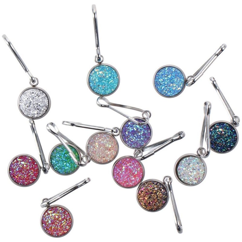 YYlingx 12Pcs12-Colors Zipper Pulls Replacement Handle Tab Removable Charms Fixer