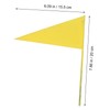 WOONEKY 5Pcs Durable Marking Flags for Garden Irrigation Lawn Projects