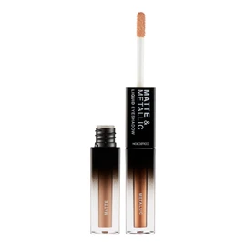 Collection Cosmetics Matte and Metallic Liquid Duo Eyeshadow, Highly Pigmented Soft Matte and Glitter Shades, Roof Taupe Bar and Skyline