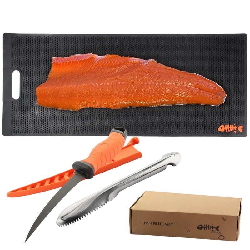 AFEISOL 32 Inch Non Slip Fish Fillet Mat Heavy Duty