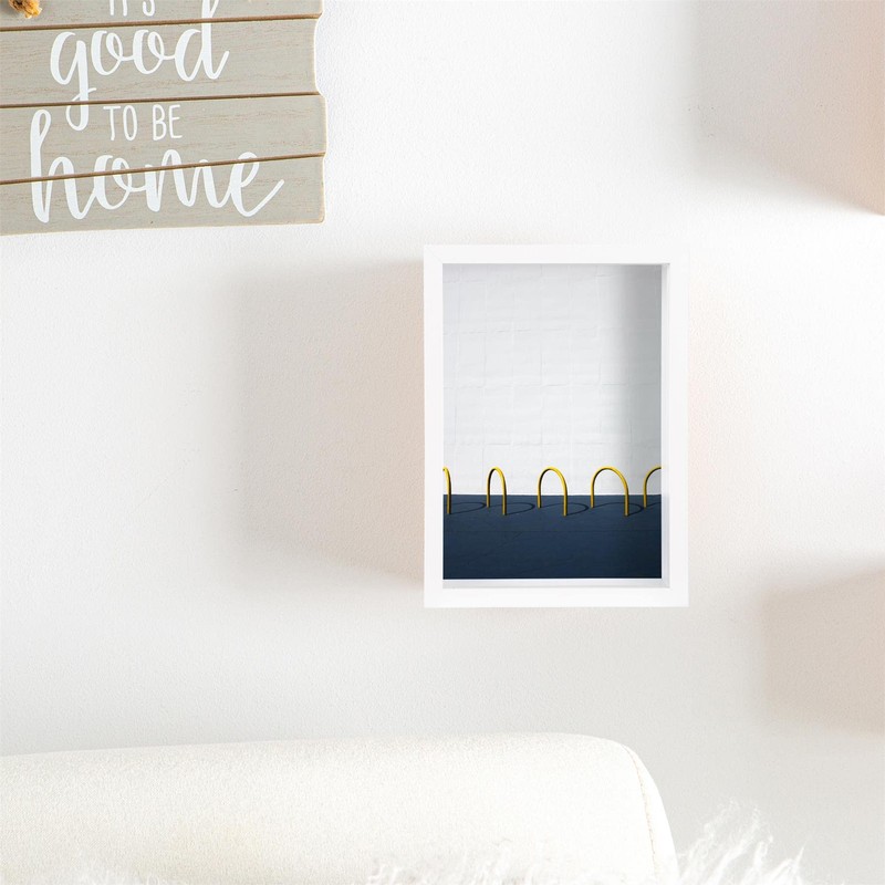 Nicola Spring 1x White 5 x 7 inch 3D Deep