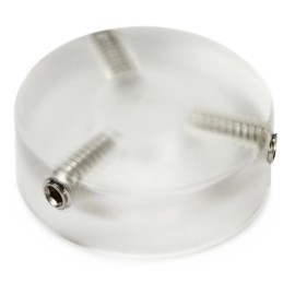 Barefoot Buttons V1 Standard Footswitch Cap - Acrylic Clear (5-pack) Bundle