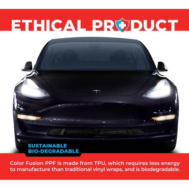 ColorFusion PPF by VViViD, Gloss Storm Grey Dry Apply PPF