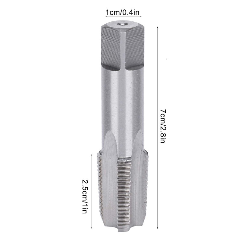 NPT Pipe Tap, HSS ZG 3/8‑19 Hand Thread Tap High