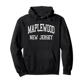 Maplewood New Jersey NJ Vintage Athletic Sports Design Pullover Hoodie