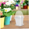 ULTECHNOVO 10 Sets Small Plastic Nursery Pots with Trays Ventilated