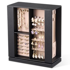 pickpiff rotatable jewelry box black
