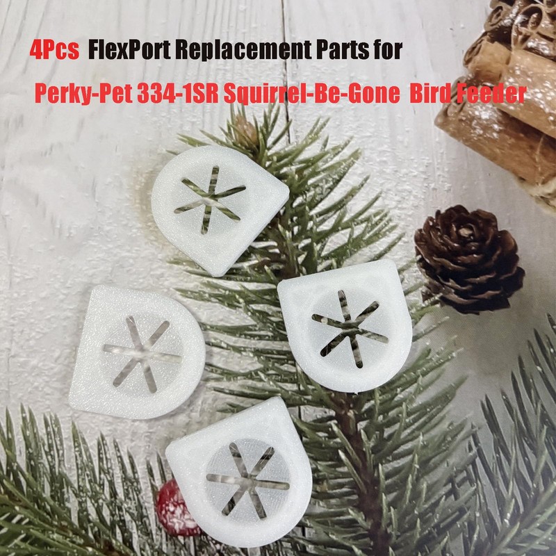 JILINWEI 4Pcs FlexPort Replacement Parts for Perky-Pet 334-1SR Squirrel-Be-Gone Max