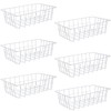 Orgneas Freezer Organizer Bins Metal Wire Storage Baskets for Upright