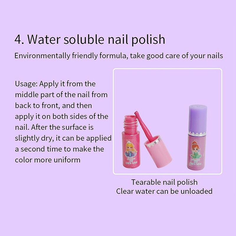 Shell Shaped Make Up Box Kids Makeup Kit for Children