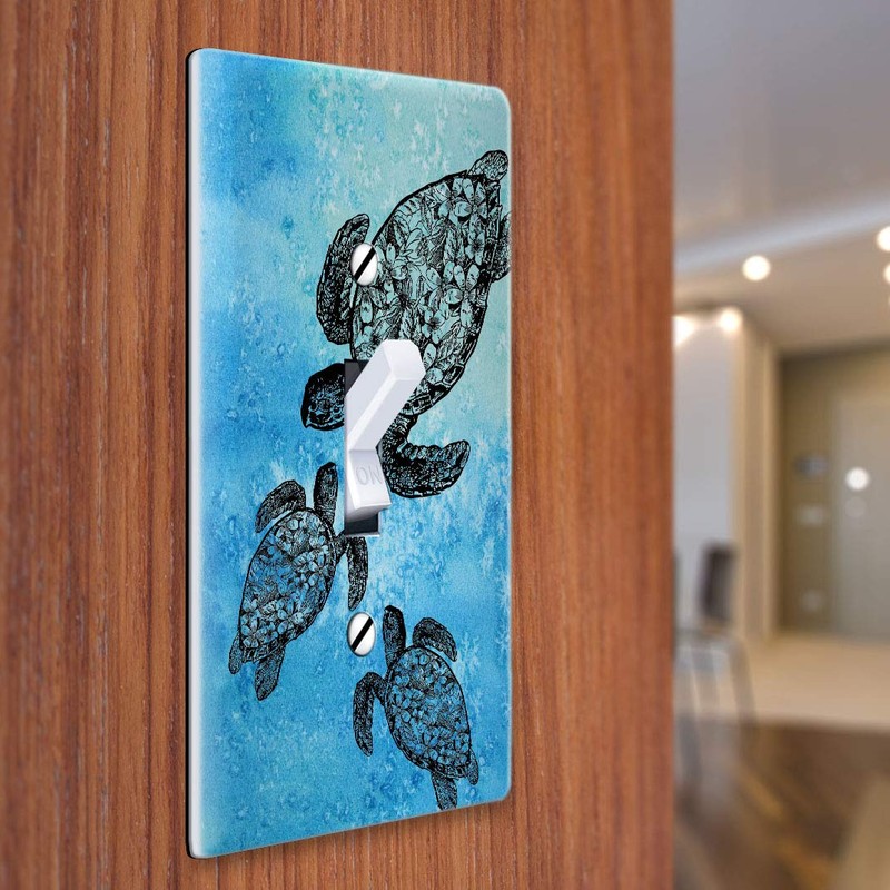 WIRESTER Single Gang Toggle Light Switch Plate/Wall Plate Cover -