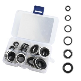 45PCS Car AC Gasket Kit,Versatile AC Seal Kit for Fixing Car Air Conditioning Compressor,Bumper,Door Panel,Universal AC O Ring Kit Car Accessories for Car Truck SUV