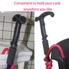 Swantú Walking Stick Holder Foldable Cane Holder Crutches Flexible Hook