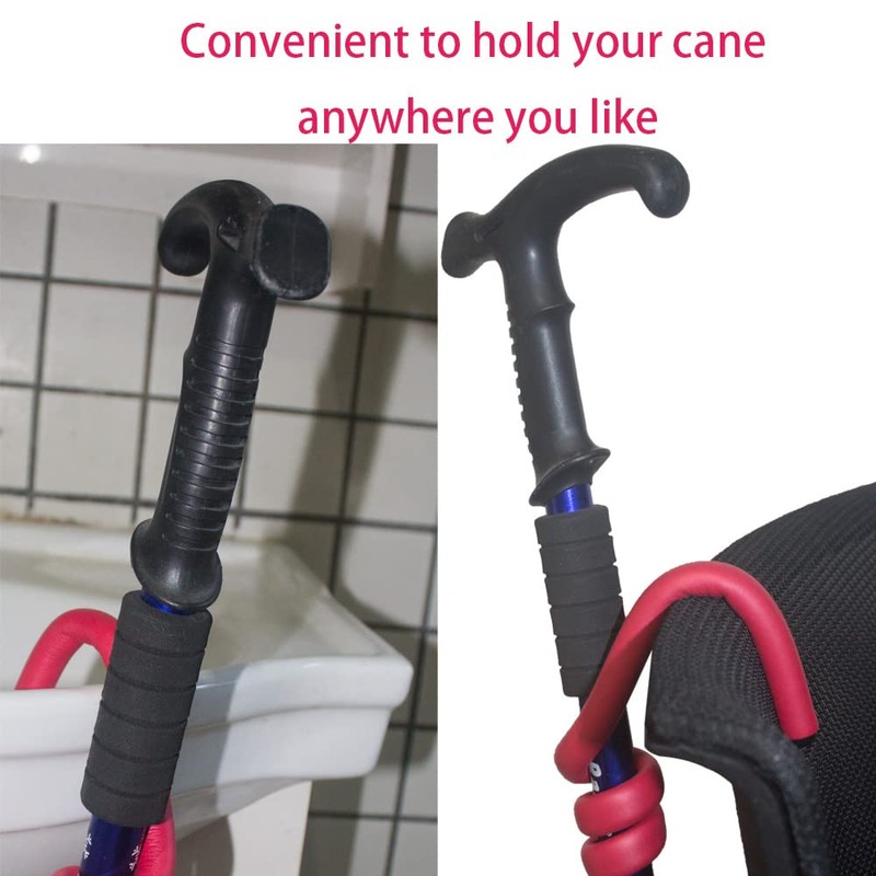 Swantú Walking Stick Holder Foldable Cane Holder Crutches Flexible Hook