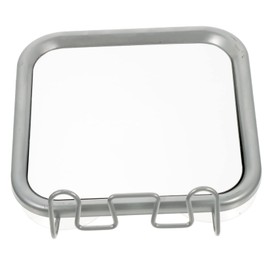 Beatifufu Hook Vanity Mirror Bathroom Shower Mirror Razor Holder for Shower Fogless Bathroom Mirror Portable Bath Shower Shaving Mirror Hanging Mirror Glass with Suction Cup Man