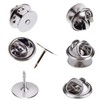 Canomo 50 Pairs Butterfly Clutch Tie Tacks Brass Pin Backs