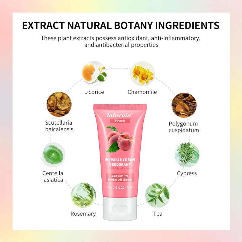 Desodorante Para Todo El Cuerpo, Desodorante En Crema 73ml