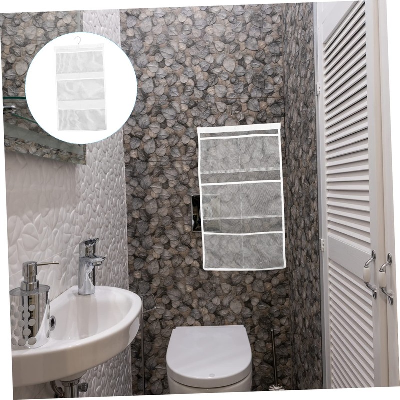 Alipis Pocket Bath Organizer Shower Floor Standing Bathroom Organizer Bag