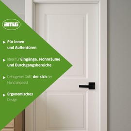 For interior or exterior doors. Simple and fashionable design