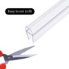 78"(2X39") Shower Door Side Seal Strip for 1/4" for Frameless