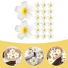 Pack of 20 Hawaiian Flower Hair Clips, Artificial Plumeria Hair
