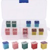 Glarks 10Pcs Automotive Low Profile Box Shaped Mini Jcase Fuse