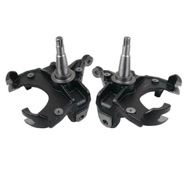 2.5" Front Lowering Spindle Drop Kit For 1973 1974 1975 1976 1977 1978 1979 1980 1981 1982 1983 1984 1985 1986 1987 CHEVY C10 GMC C15 2WD with the 1" Thick Brake Rotor