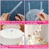 80Pcs Cake Tier Stacking Kit 10Pcs Clear Cake Separator Plates