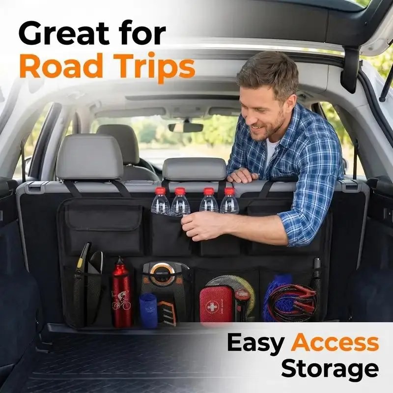 OrganiMax Car Back Seat Organizer Storage