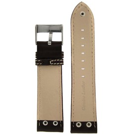 Tech Swiss Pilot Watch Band with Rivets Brown 20mm