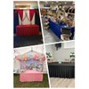iEventStar Fitted Polyester One-Piece Table Skirt Spandex Table Cover Rectangle