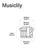 Musiclily Pro 6mm to 10mm Vintage to Modern Sized Guitar